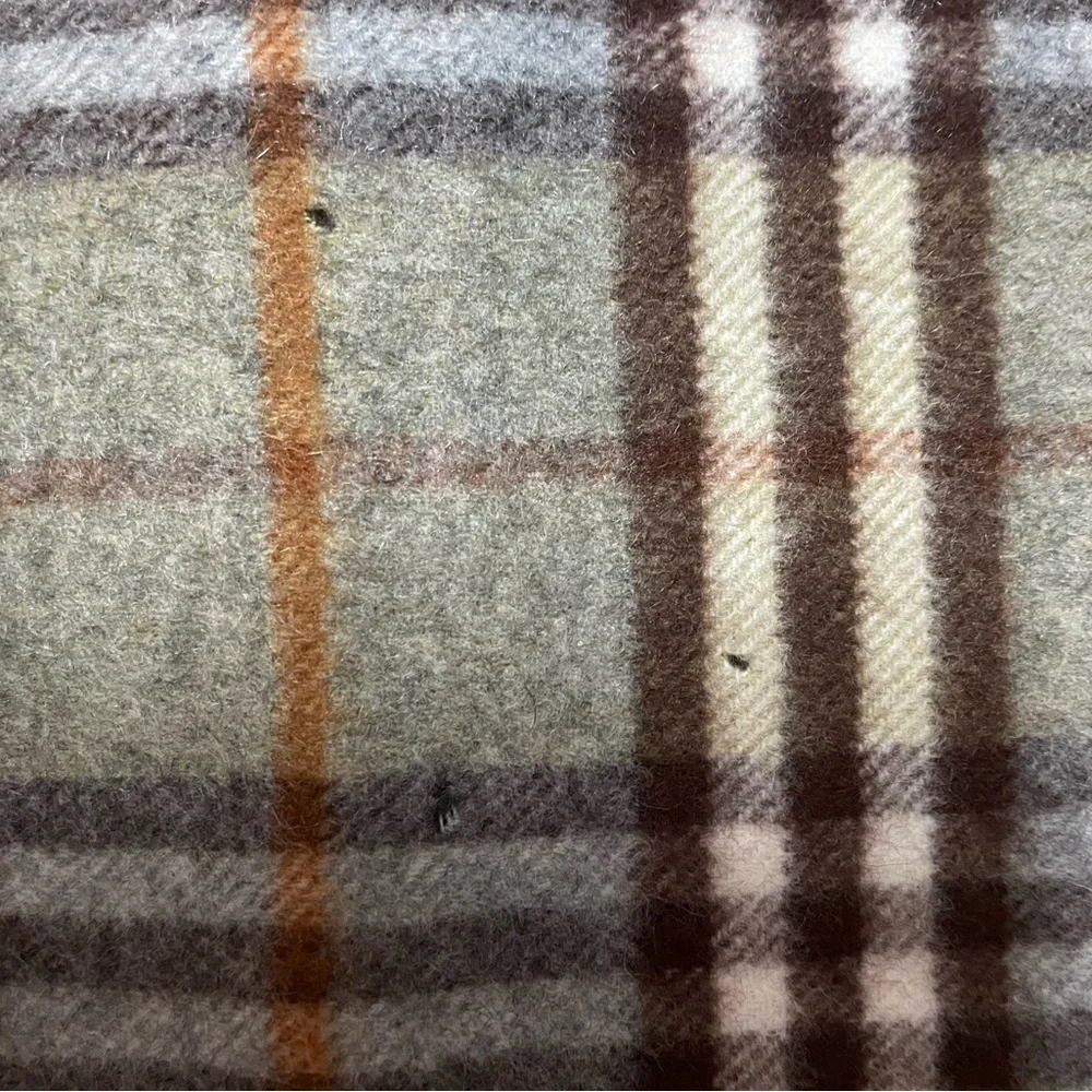 Burberry Wool Scarf, Sage Green - Picture 3 of 3